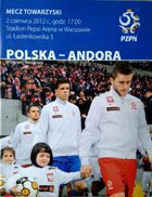 Poland - Andorra friendly match official programme (02.06.2012)