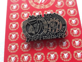 Widzew Lodz - Zaglebie Lubin, Poland Cup second round match 29.10.2025 pin fans badge (limited edition)