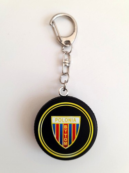 Keyring KS Polonia Bytom ice hockey team mini puck keyring (official product)