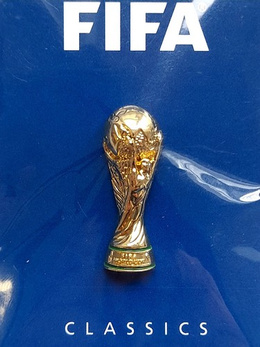 FIFA World Cup trophy pin badge (official product)