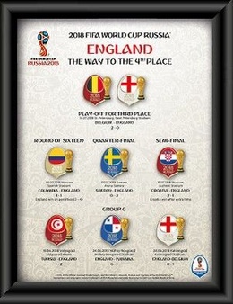 2018 FIFA Russia -  England Road to the 4th place - pins collection (official product)