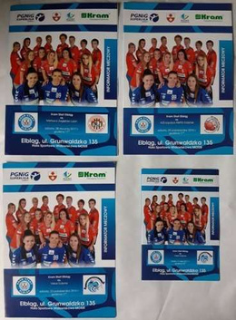Set of 10 programs Kram Start Elbląg women's handball (2016-2017
