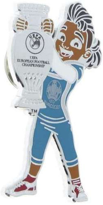 Euro 2020 Skillzy mascot 7 pins-collection (official product)