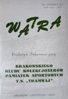 "Watra" - News bulletin of Sport Collectors Association TS Tramwaj nr 5/2001