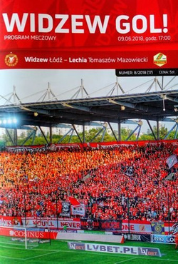 Widzew Lodz - Lechia Tomaszow Mazowiecki III league (09.06.2018) official programme
