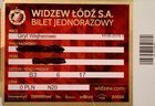 Widzew Lodz - Gryf Wejherowo II league match ticket (18.08.2018)