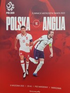 The match program Poland - England. Qualification of the World Cup 2022, 8/9/2021