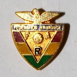 The Rwandese Association Football Federation (enamel, signature)