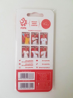 Magnet Polish Football National Team - Robert Lewandowski metal (official product)