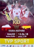 Poland - Spain men's handball match TV accreditation (13.06.2018)