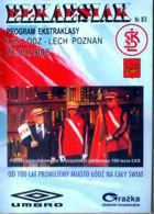 LKS Lodz - Lech Poznan (28.09.2008) - Ekstraklasa match programme