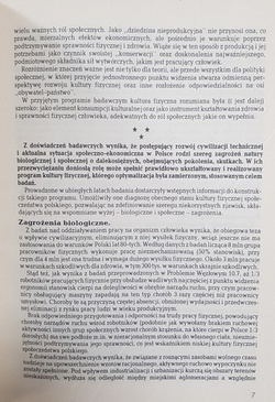 From research on the state of physical culture in Poland