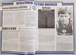 English Leagues and Cups set of 3 programmes 1982-1990 Manchester Utd, Liverpool FC, Chelsea FC, Tottenham Hotspur FC