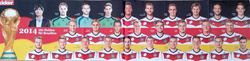  Poster German National Team FIFA World Cup Champions 1954-1974-1990-2014