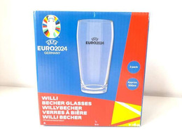 UEFA Euro 2024 Germany Willi Becher Glasses - 2 pack (Official Licensed Product)