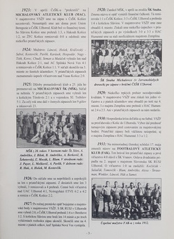 90 years of football in Michalovce (1911-2001)