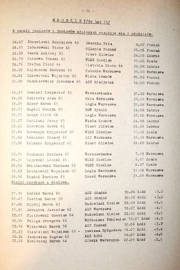 Yearbook 1980 of Polish Athletic Association (volume I and II)