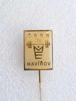  1978 European Weightlifting Championships Havirov, white badge (Czechoslovakia)