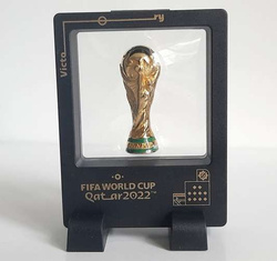 FIFA World Cup Qatar 2022 miniature trophy replica in frame (Official Licensed Product) 4,5 cm