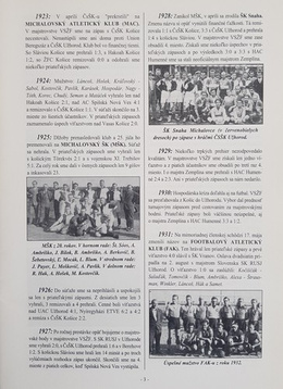 90 years of football in Michalovce (1911-2001)