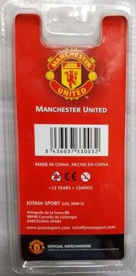 Ladybug leather keychain with Manchester United logo (official product)