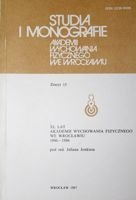 XL years Academy of Physical Education in Wroclaw 1946-1986