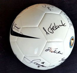 Garbarnia Cracow ball with original autograph's (2013)