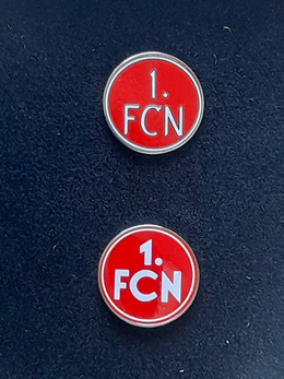 The history of the 1. FC Nurnberg crest - set of 5 badges (official product, lacquer)