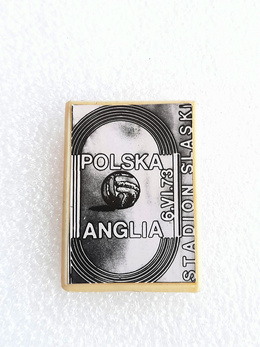 Poland vs England, FIFA World Cup qualyfing match 6.6.1973 badge (plastic)