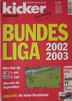 kicker sportmagazin - Bundesliga 2002/2003 Fans Guide