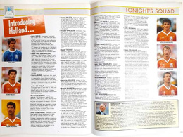 England - Netherlands friendly match of 125th Football Association Anniversary (23.3.1988) official programme