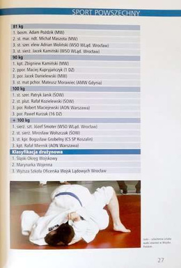 Physical education in the Armed Forces of the Republic of Poland 2007