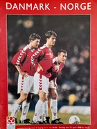 Denmark - Norway, friendly match (22.4.1998) official programme
