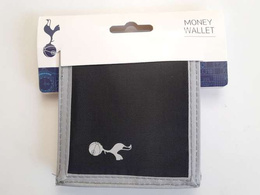 Tottenham Hotspur FC multi pocket black/grey canvas wallet (official product)