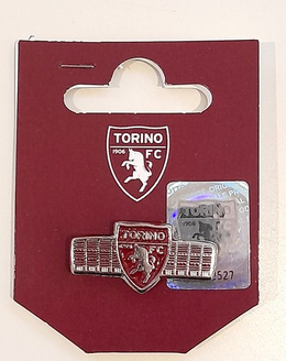 Torino FC stadium with crest lacquer badge (official product)