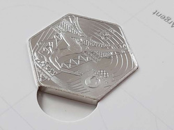 Summer Olympic Games Paris 2024 runner silver coin 10 euro (official licensed product)