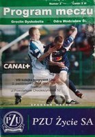 Groclin Dyskobolia Grodzisk Wielkopolski - Odra Wodzisław Śląski Idea Ekstraklasa official programm (02.10.2004)