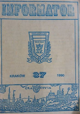 Bulletin of Polish Sport Souvenirs Collectors Association - volume 37 (1990)