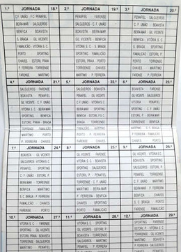 Sporting CP 1991-1992 team photo and calendar (official product)