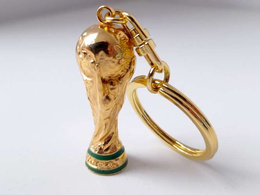 FIFA World Cup 3D trophy keyring (Official Licensed Product) 4 cm
