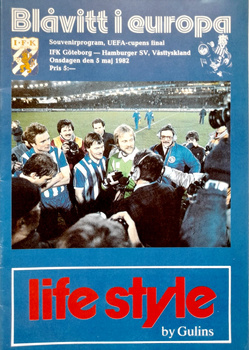 IFK Goteborg - Hamburger SV, UEFA Cup Final match (5.5.1982) official programme