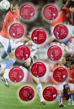 The Czech National Football Team 2008 medal's (official collection)