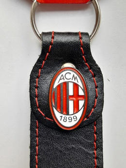 AC Milan emblem leather keyring (official product)