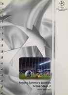 Champion League 2001/2002. Results summary booklet. Group stage 2