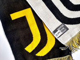 Juventus FC black one side scarf (official product)