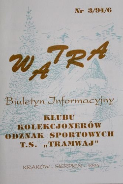 "Watra" - Bulletin of Sport Collectors Association TS Tramwaj nr 3(6)/1994