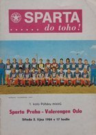 Sparta Prague – Valerengens IF Champions Cup official programme (03.10.1984)