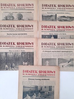 Special Sport Magazine for Ilustrowany Kuryer Codzienny - set of 19 issues (August-December 1926)