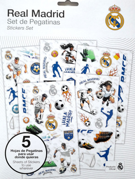 Real Madrid stickers set of 92 for young fans (official product)