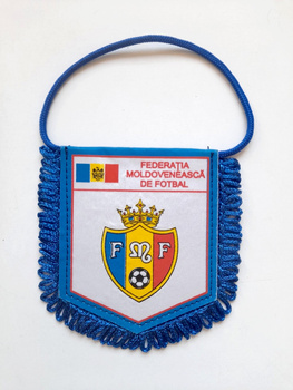 Moldavia Football Association small crest pennant (two side)